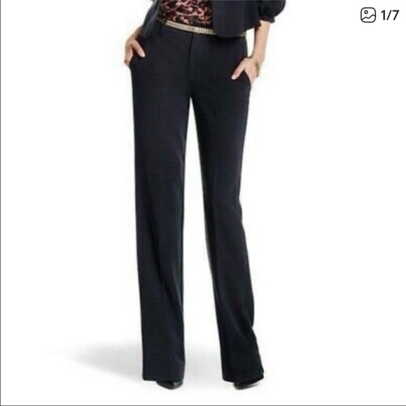 CAbi Black Keaton Trouser Wide Leg Women's Pants sz 8 career work 3108 - Picture 1 of 8